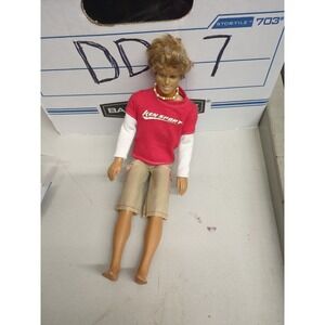 KEN SPORT Doll With Original Tan Shorts And Red Shirt 1975